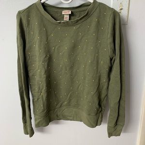 Green sweater w/ gems